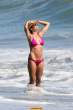 Lisa Rinna  sports a hot pink bikini while on the beach in Malibu. Aug 22, 2010 (22).jpg